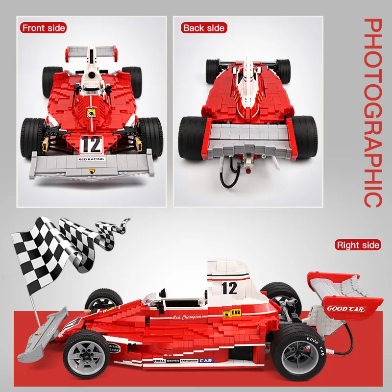 DHL XINGBAO 03023 Technic игрушечные машинки The Red power F1 комплект гоночных автомобилей