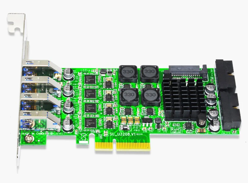 

Add On Card PCI E USB 3.0 PCI-E 19 Pin USB 3.0 Adapter PCI Express to USB 3.0 Controller PCIE PCI-E USB3.0 Expansion Card