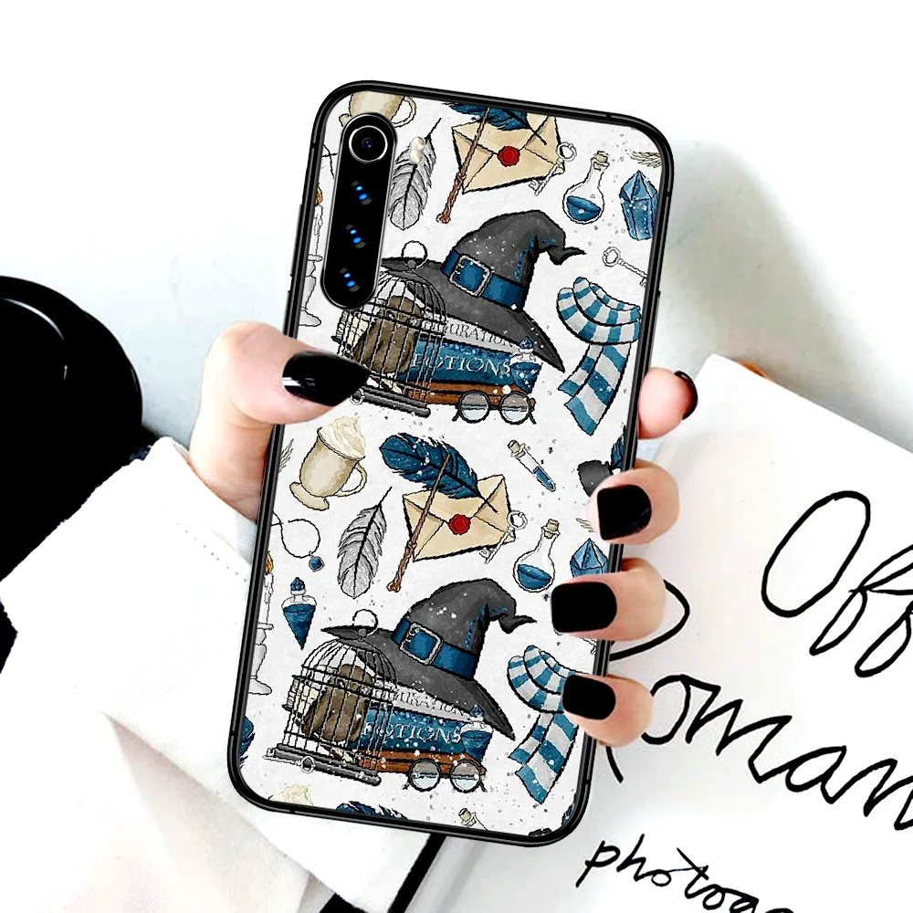 

Harries-Potter Phone Case For Xiaomi Redmi Note 7 8 8T 9 9S 4X 7 7A 9A K30 Pro Ultra black Cell 3D Hoesjes Silicone Funda Pretty