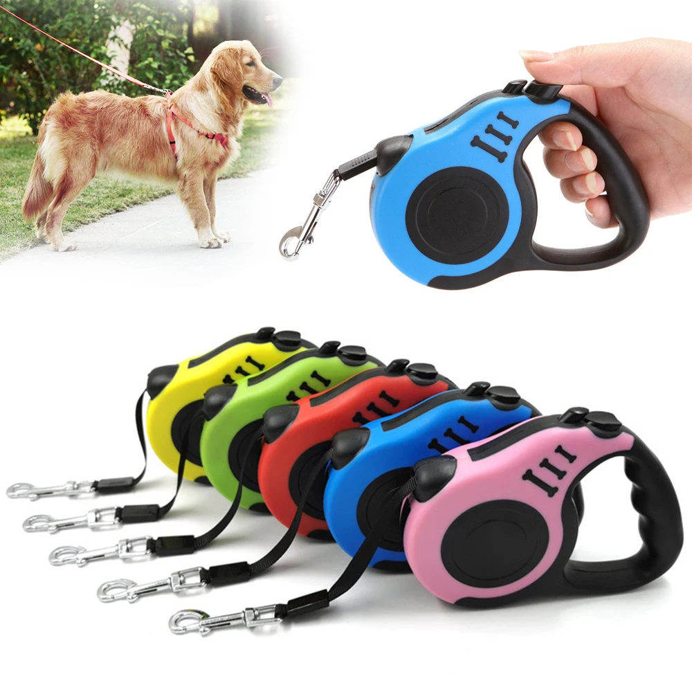 

3 м/5 м выдвижной поводок для собак автоматический гибкий поводок для собак щенков кошек ремень для тренировок на открытом воздухе