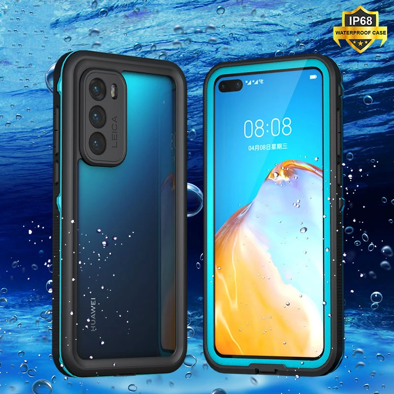 Водонепроницаемый чехол для Huawei P40 Pro P30 Lite противоударный силиконовый Mate 30 P20 |