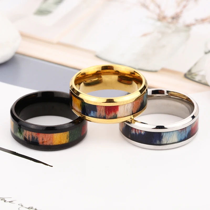 

Rings 8mm Tungsten Carbide Men Jewelry Not Ccratch Black Carbon Fiber anillo sello mujer anillos para hombre edelstahl ehering