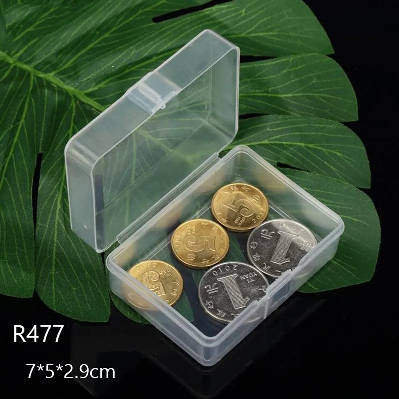 Маленькая прозрачная пластиковая коробка для хранения коллекций продуктов