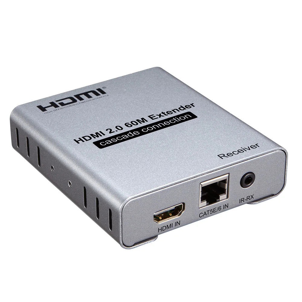 4K 60Hz HDMI 2.0 extender Splitter over cat6/5e cable splitter exender ethernet up to 120M | Электроника