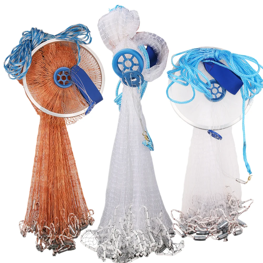 С грузилом и без грузила рыболовная сеть американская ручная открытый заброс