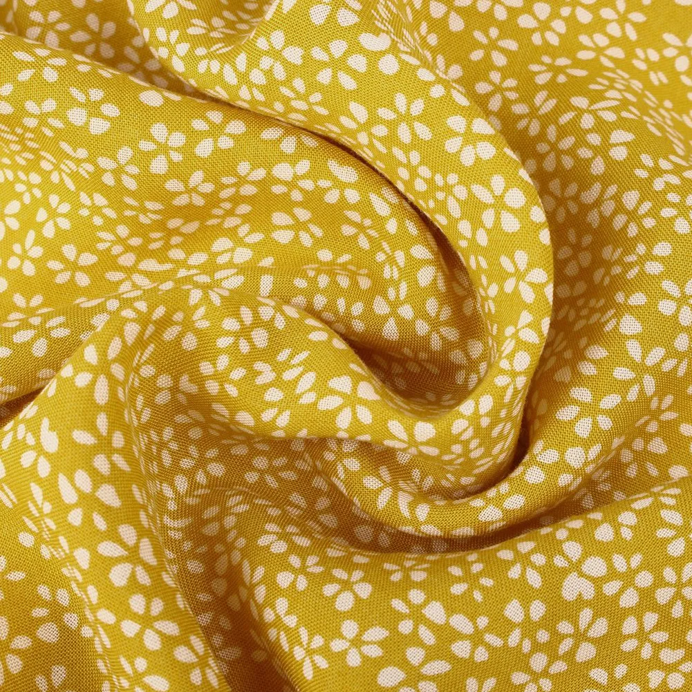 

Women's Floral Print Mini Dress V-Neck Short Sleeve Swing Party Dress for Summer A66