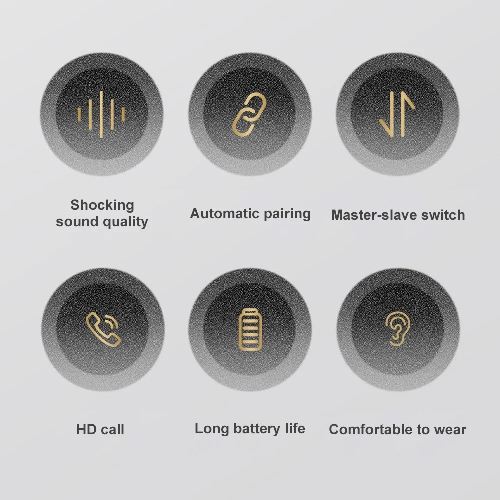 M8 TWS Bluetooth Беспроводные наушники с цифровым дисплеем водонепроницаемые