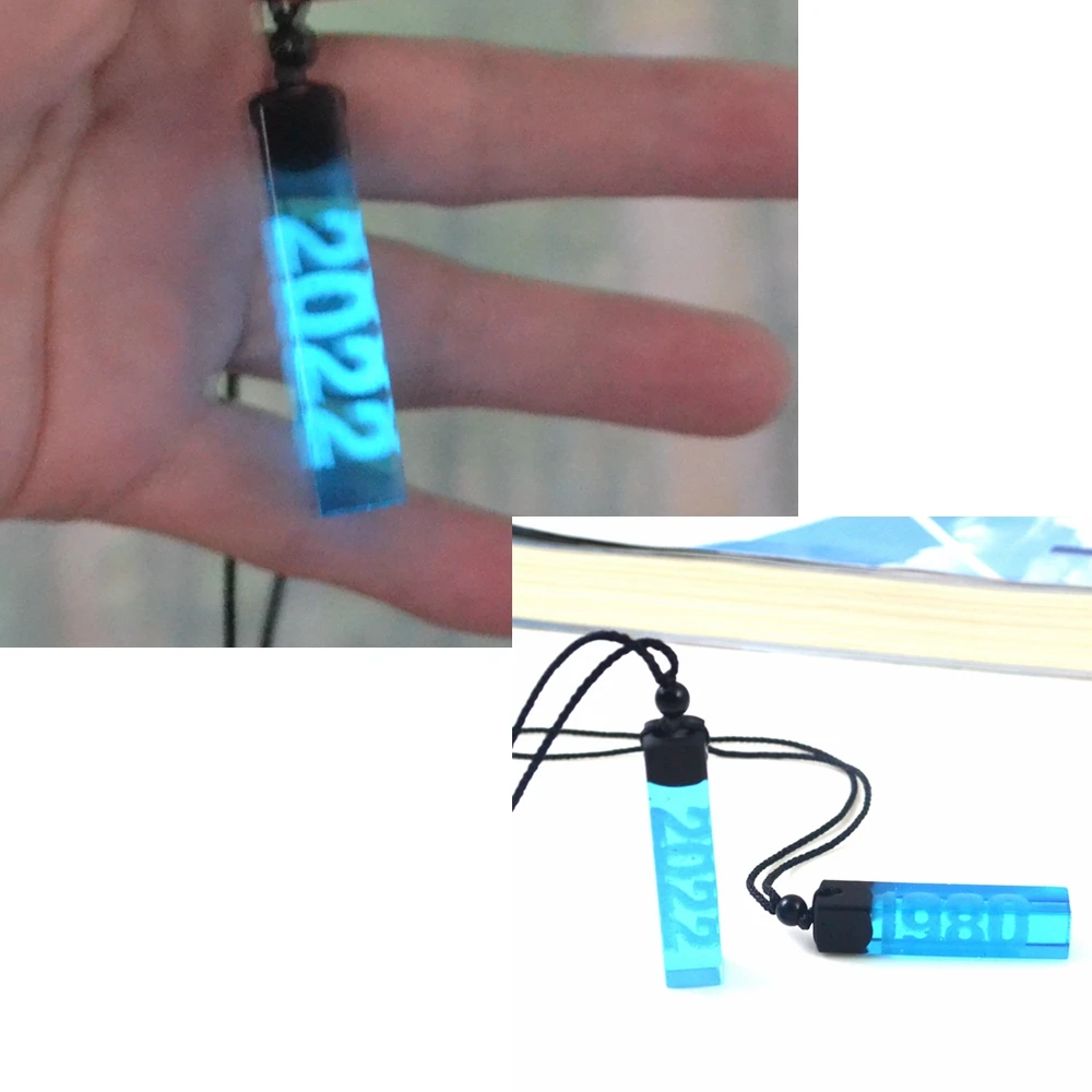 

Year commemorative necklace, birthday jewelry for relatives and friends, resin fashion gifts