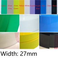 width 27mm pvc heat shrink tube dia 16mm lithium battery 14500 pack insulated film wrap protection case pack wire cable sleeve