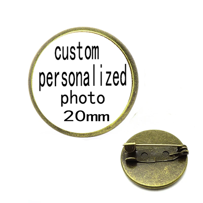 Ручная работа индивидуальная фотография семейная стеклянная брошь ребенок Папа