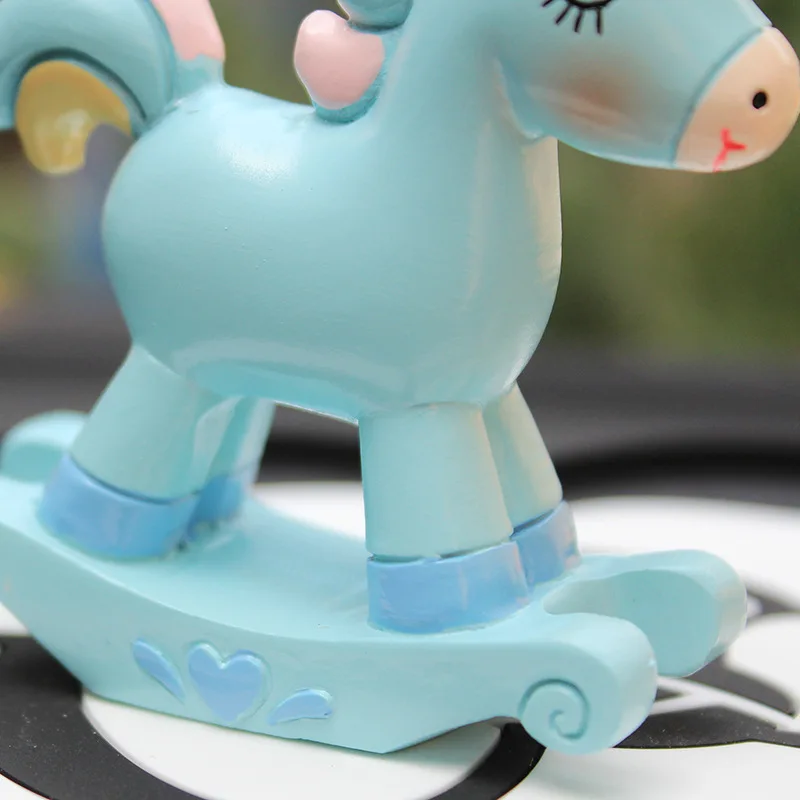 Украшение автомобиля в форме милого единорога Креативные украшения резиновые