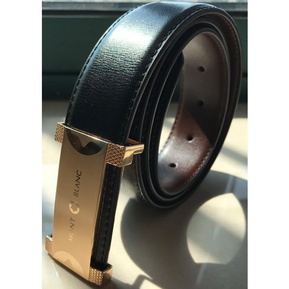 

Мужской настоящий кожаный ремень для платья с одной пряжкой черный коньяк 38 мм Ceinture Homme Большие размеры