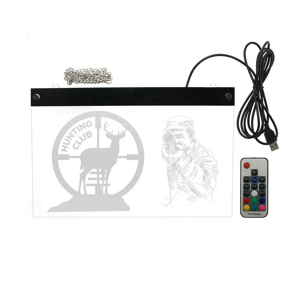 Электронная световая панель для охоты с оленем светодиодный неоновый светильник