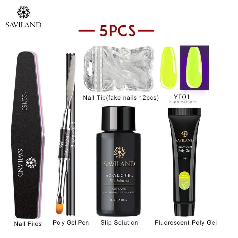 15g Poly Gel Kit Soak off 4 шт./компл. поли набор гелевых УФ Акрил строитель поли-гель, быстро сохнут, дизайн ногтей Pro с длинным натуральных ногтей Жесткий Гель-лак - Цвет: 15g Poly Gel Kit