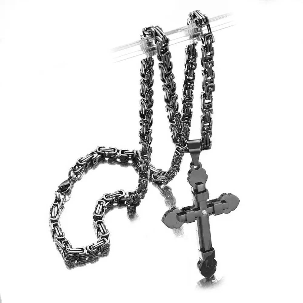 5 мм высококачественная нержавеющая сталь новый чистый черный мужской подарок