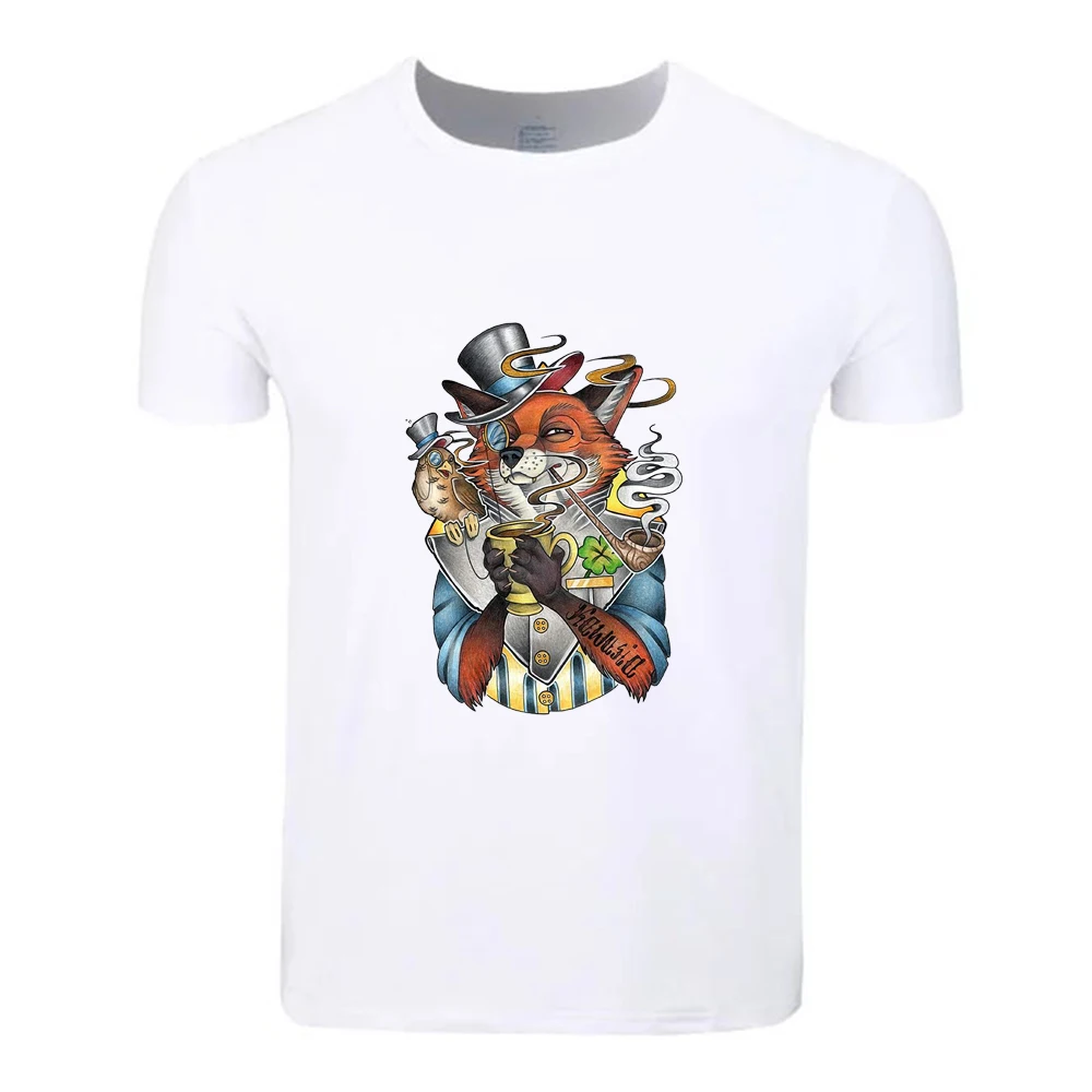 Молниеносная лисы модная куртка с добавлением хлопка нарисованными большими