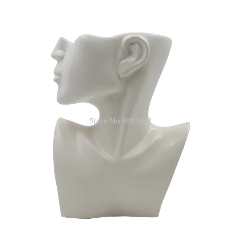 

Nordic Style Creative Personality Face Ceramic Flowerpot Modern Minimalist Bust Ceramic Flower Home Decoration Ornaments
