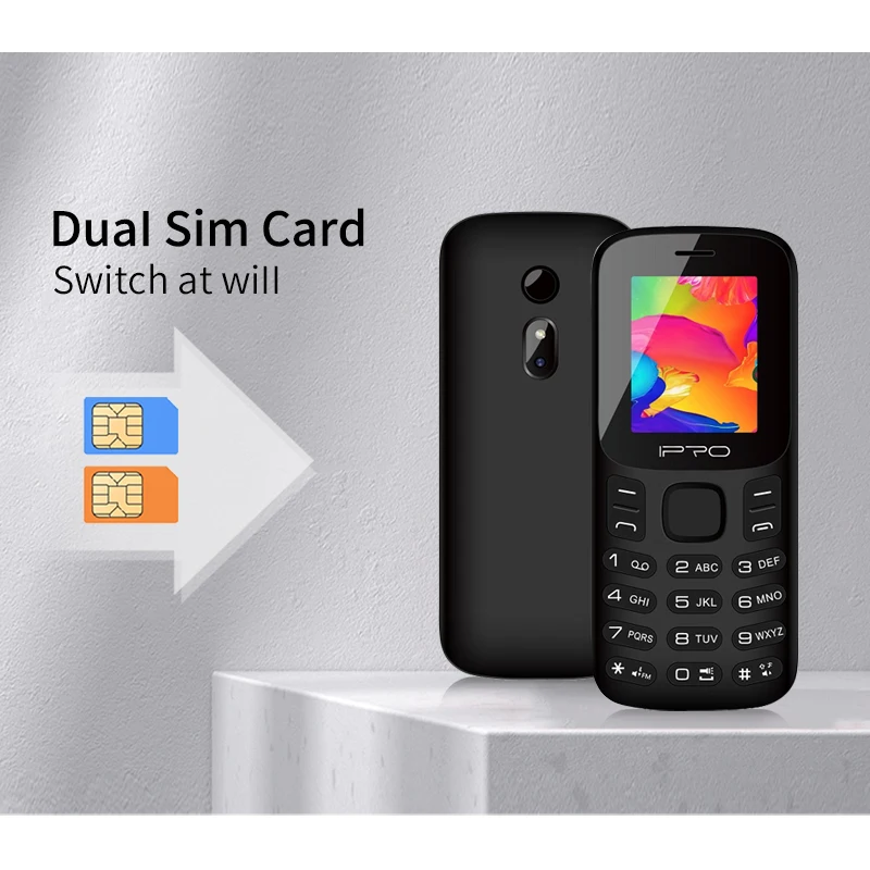 telefone ipro a20 2 4 inch 1400mah large battery 0 08mp camera feature mobile phones dual sim card cellphones gsm free global shipping