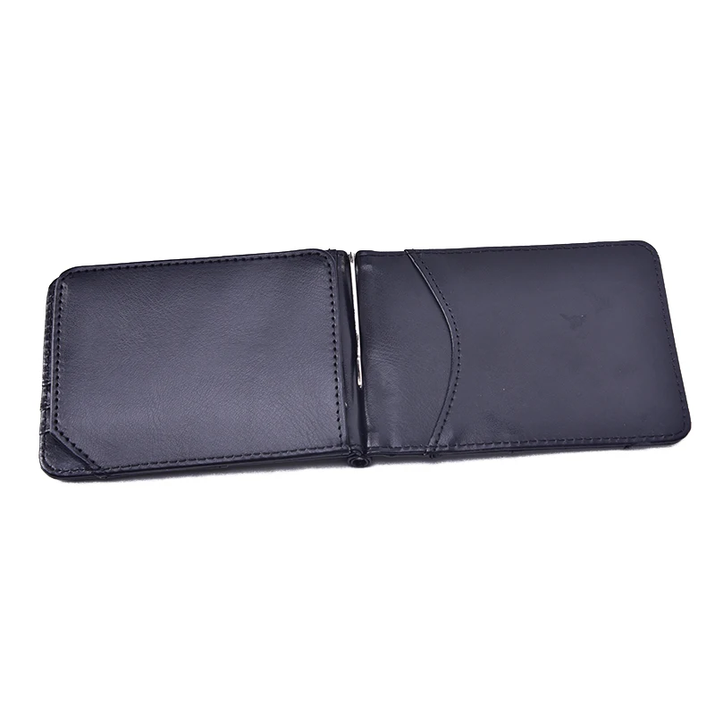 

1PCS Short Money Clip Men's Leather Bifold Wallet Coin Purse ID Credit Card Holder