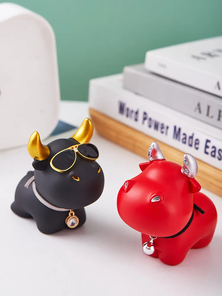 

Cow Ornaments Cute Car Interior Design Home Living Room TV Cabinet Furnishings