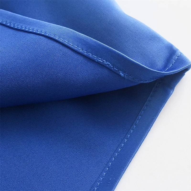 Блузка женская однотонная Асимметричная на пуговицах с длинным рукавом и