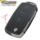 Jingyuqin 4 кнопки дистанционного флип Автомобильный ключ оболочка Крышка для Фольксваген Touareg DKT0042 брелок автомобильный чехол для ключей стиль