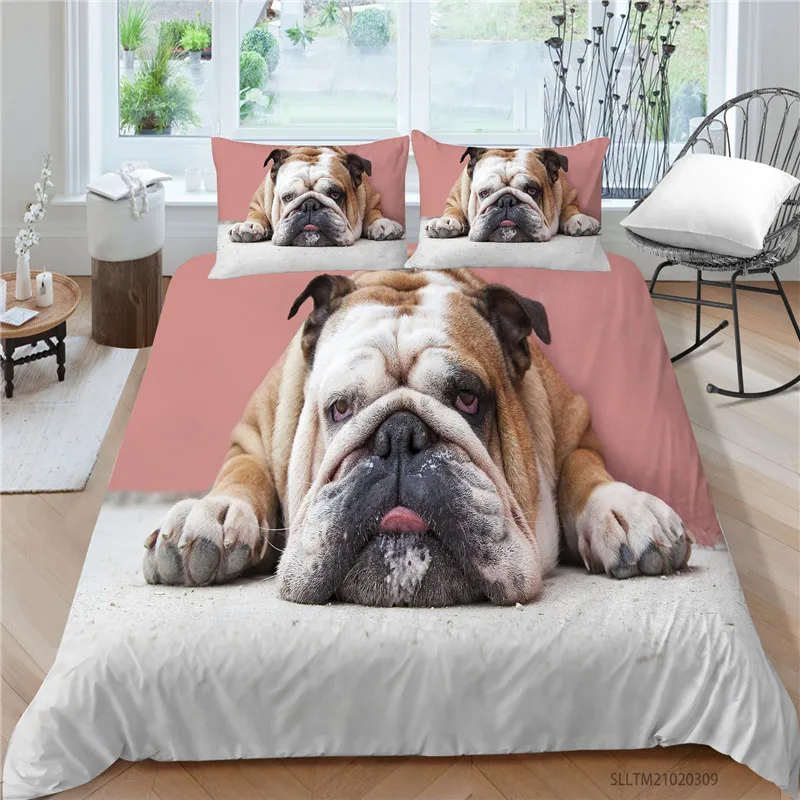 

Pet Dog Bedding Set Animal Duvet Cover 2/3pcs Bedclothes Pillowcase Quilt Comforter Covers