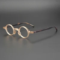 acetate small round reading glasses men women vintage eyeglasses frames male eyewear diopters 1 25 1 75 2 5 2 75 3 75 3 5 4 5 5