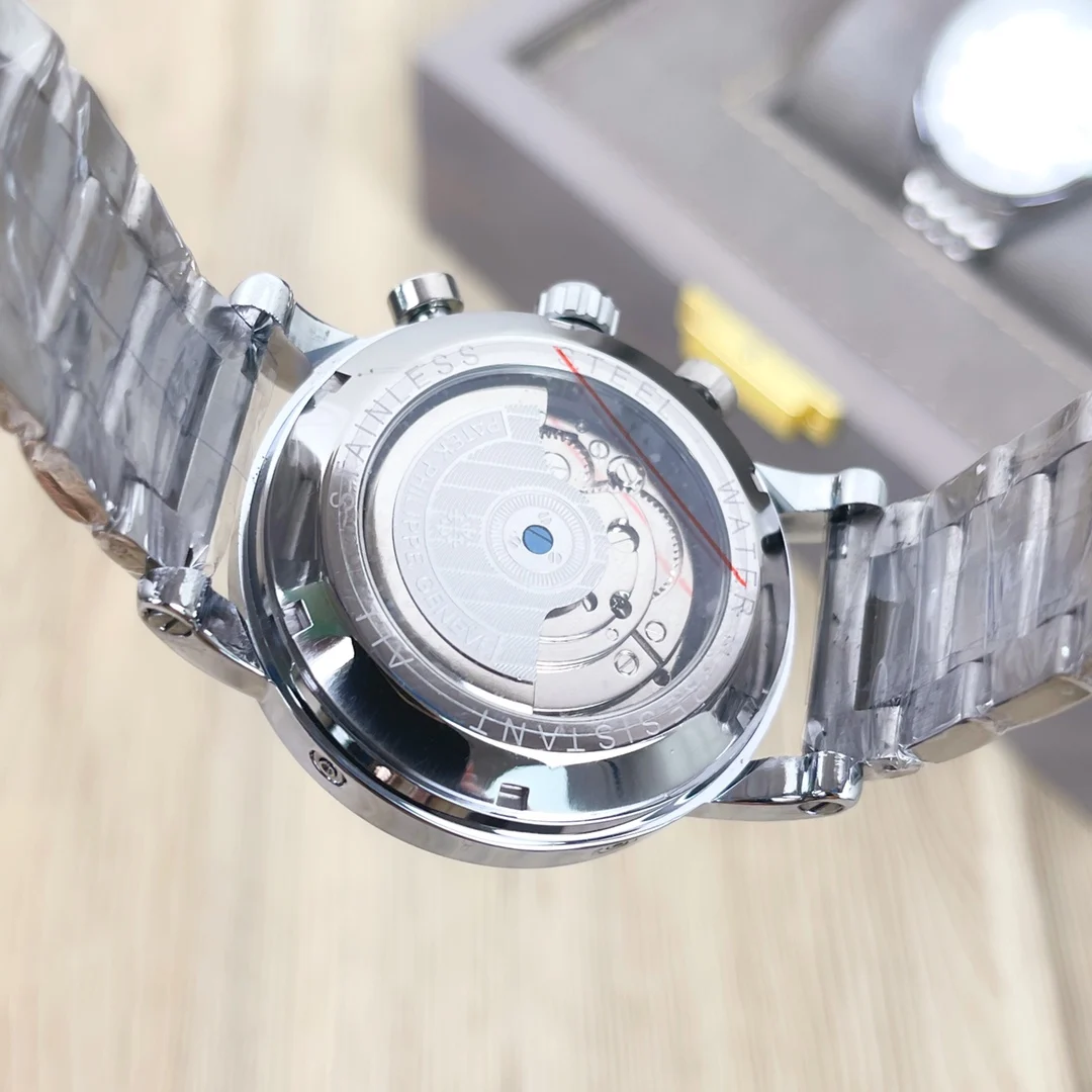 

Skeleton Automatic Watch Men Sun Moon Phase Waterproof Mens Tourbillon Mechanical Watches Top Brand Luxury Wristwatches