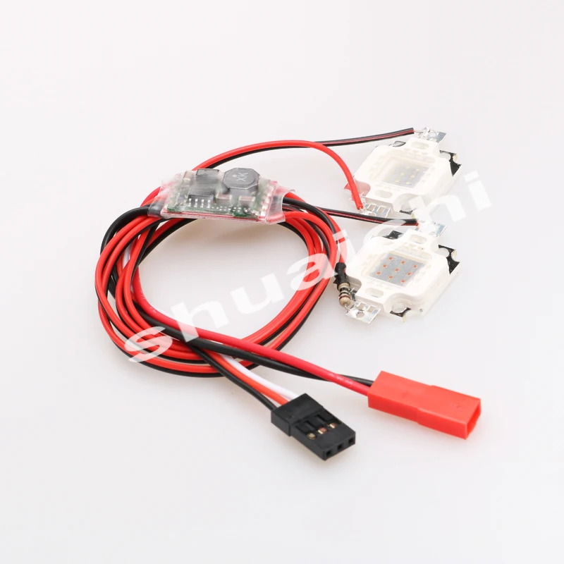 1PC RC Model Airplane FPV Four-axis Night Navigation Strobe Light Double Single Flash 10W LED Flashing Super Bright Red Green | Игрушки и