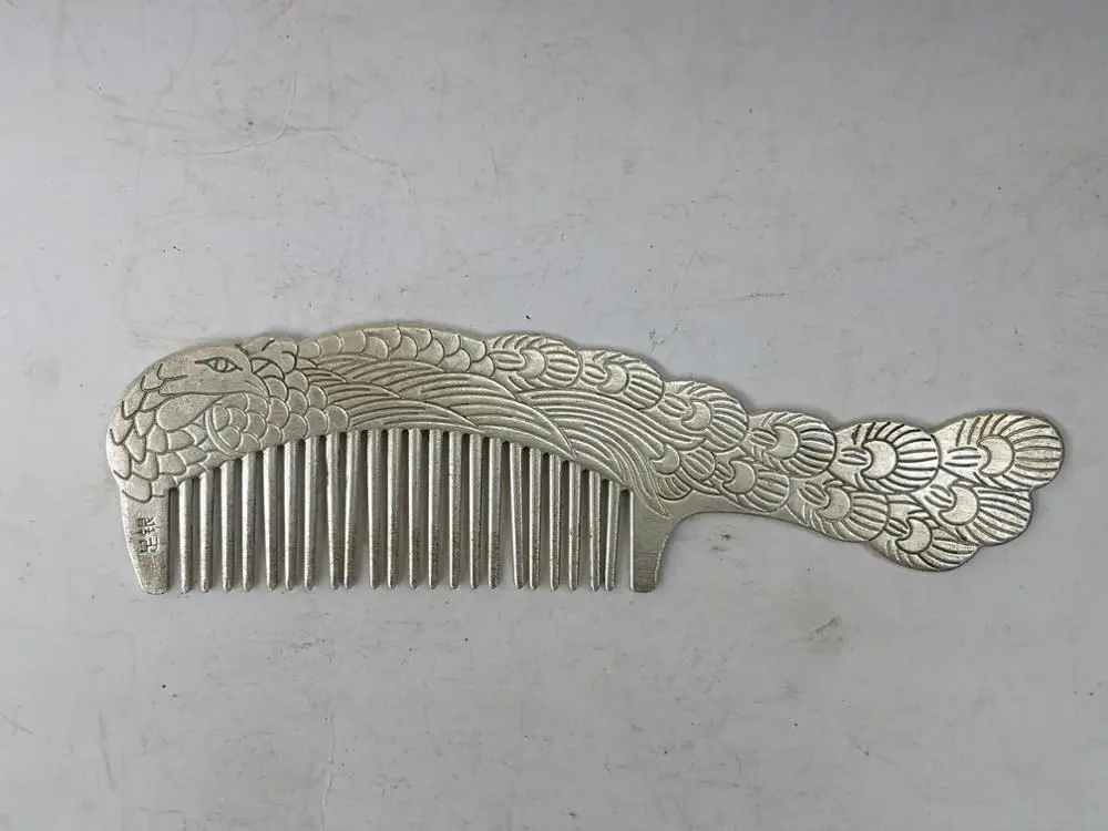 YIZHU культиватор, коллекция искусств, старое искусство, резьба, благоприятный фенix, расческа, украшение