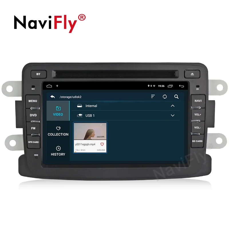 Navifly Русский Меню Android9.0 Android9.1 автомобильный Радио мультимедийный плеер для Dacia Sandero Duster Renault Captur Lada Xray2 Logan2
