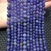 15%e2%80%9c high quality natural genuine tanzania tanzanite dark purple blue gemstone stones round loose beads 7mm 8mm