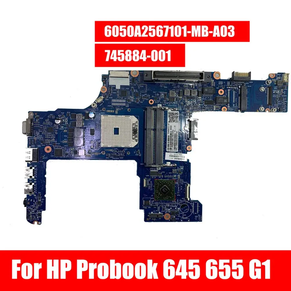 745884 001 601 6050A2567101 MB A03 материнская плата для ноутбука HP Probook 645 655 G1