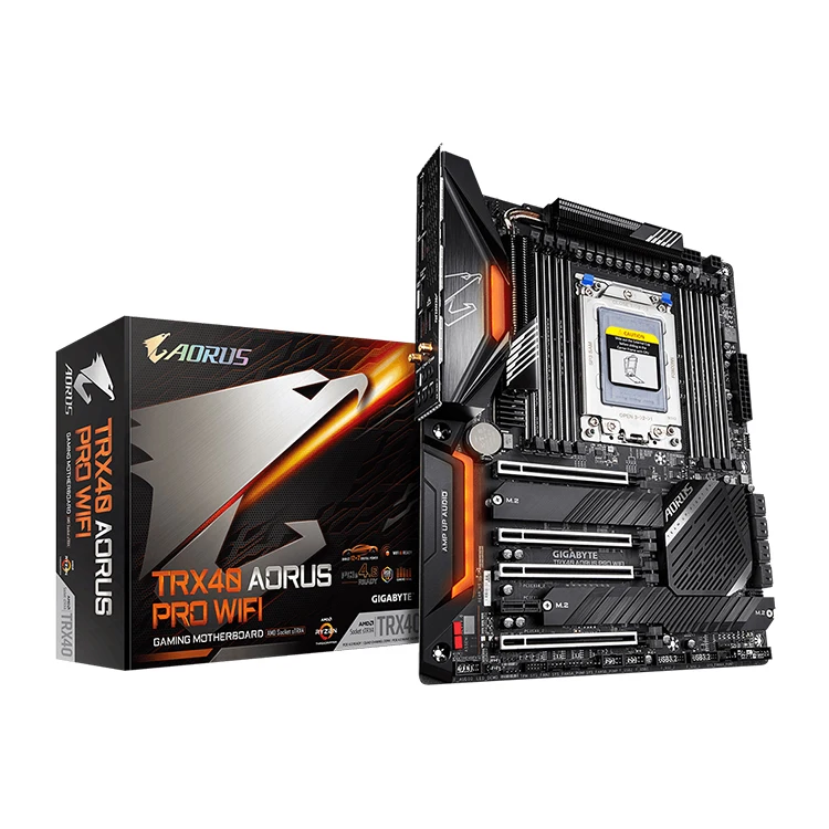 

GIGABYTE TRX40 AORUS PRO WIFI Motherboard AMD TRX40 AORUS Motherboard Support TR-3960X/TR-3970X Threadripper CPU sTRX AMD TRX40