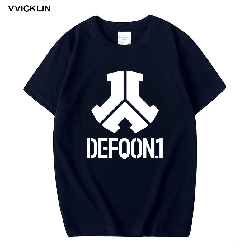 Defqon 1 дизайнерская футболка из чистого хлопка мужские футболки на заказ в стиле