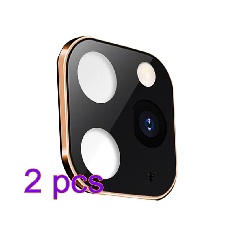 2pcs No.1 Gold 1/2 шт. для iPhone Apple iPhone X XS MAX секунд изменение для 11Pro для iPhone 11 PRO MAX наклейка на рассеиватель изменение Камера Защитная крышка - Цвет: 2pcs No.1 Gold