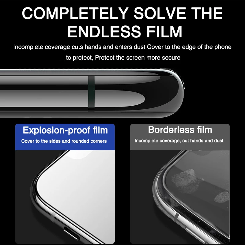 30D Full Cover Curved Tempered Glass on For iphone 11 Pro X Xr Xs Max Screen Protector Protective Glass iphone 6 7 8 Plus Film