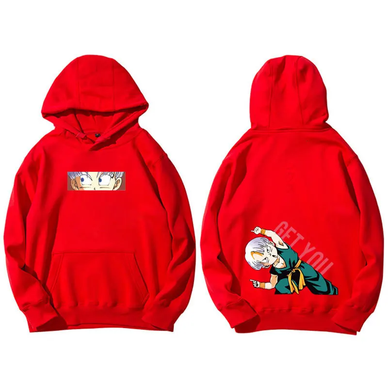 Harajuku Японская манга Sudadera Dragon Ball толстовки для мужчин и женщин любителей хип хоп Goten мужские шорты плюс бархат свободные пара толстовки