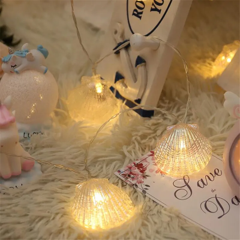 2 5 м/5 м светодиодный светильник в виде ракушки аккумуляторная лампа наружный