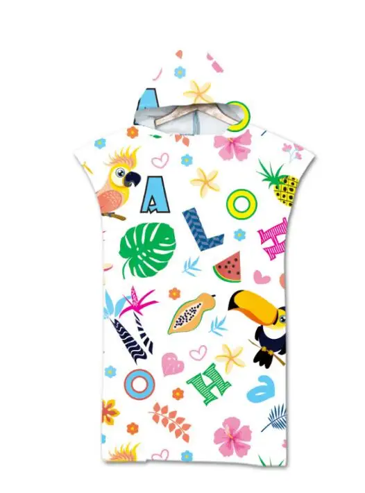 Купальный костюм для взрослых из микрофибры пончо быстросохнущее пляжное