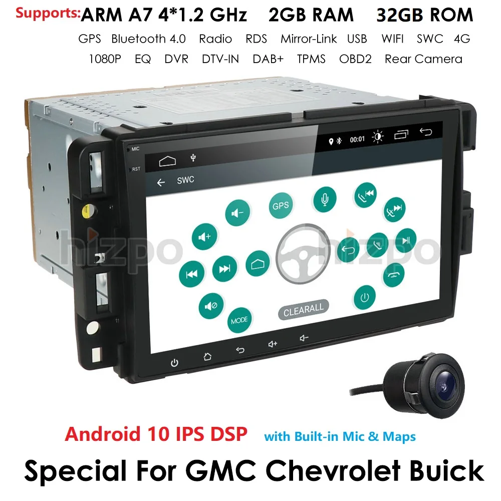 Автомобильный мультимедийный плеер Android 10 навигация стерео радио для GMC Sierra Yukon
