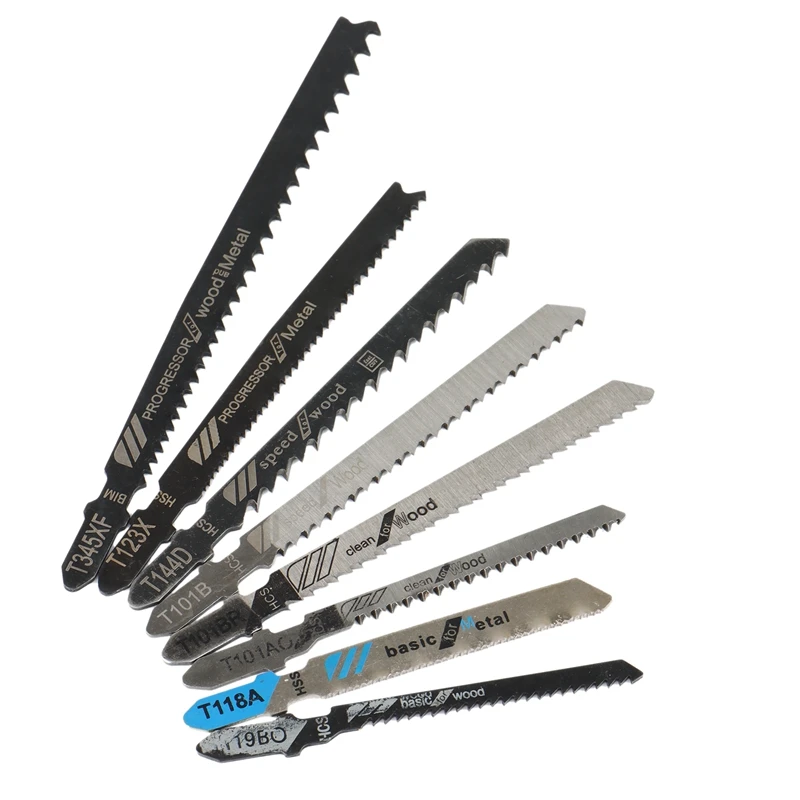 

60 Pieces of T-Shaped Handle Puzzle Blade Set, Jig Saw Blade, for Wood Plastic and Metal Cutting, for Most Jigsaws