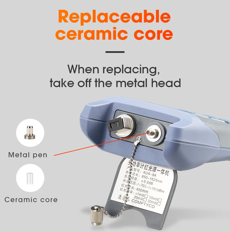 2 в 1 волоконно-оптический мультиметр с оптическим измерителем мощности и VFL мВт 10