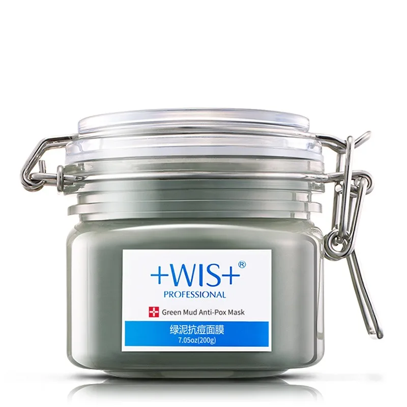 Маска для лица WIS из зеленой глины минералы контроль жирности лечение акне