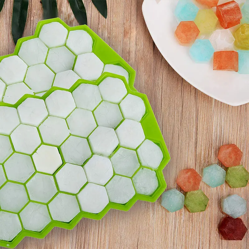 

Household Tools Honeycomb Ice Molds Food Grade Flexible Silicone Ice Molds for Whiskey Vodka Convenient Ice Making Mold