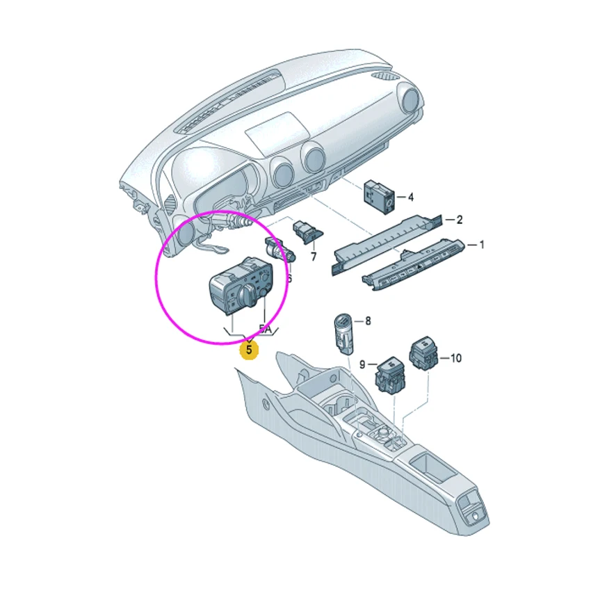 8V0941531 AE 8v0941531ae для AUDI A3 головной светильник тумана управление кнопка включения 8V0