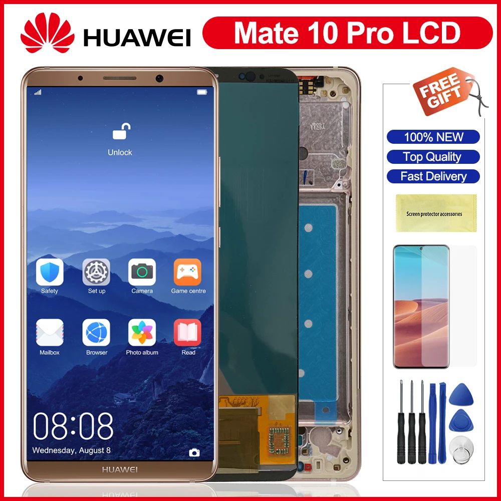 6 0 &quotЖК дисплея для Huawei Mate 10 Pro ЖК дисплей с сенсорным экраном корпусом запасные