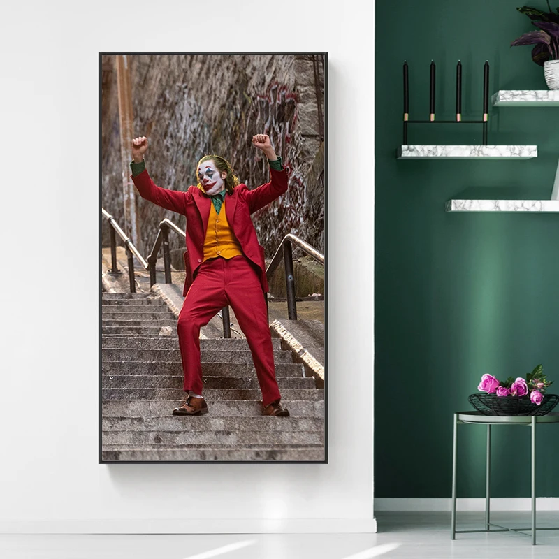 AAVV настенная Картина на холсте принт постер из фильма изображение Джокера