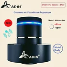 Портативная металлическая Вибрационный резонансный Колонка Adin, 26 Вт, Bluetooth колонка с сенсорным басом, беспроводной музыкальный сабвуфер, микрофон, музыкальная Колонка для телефона